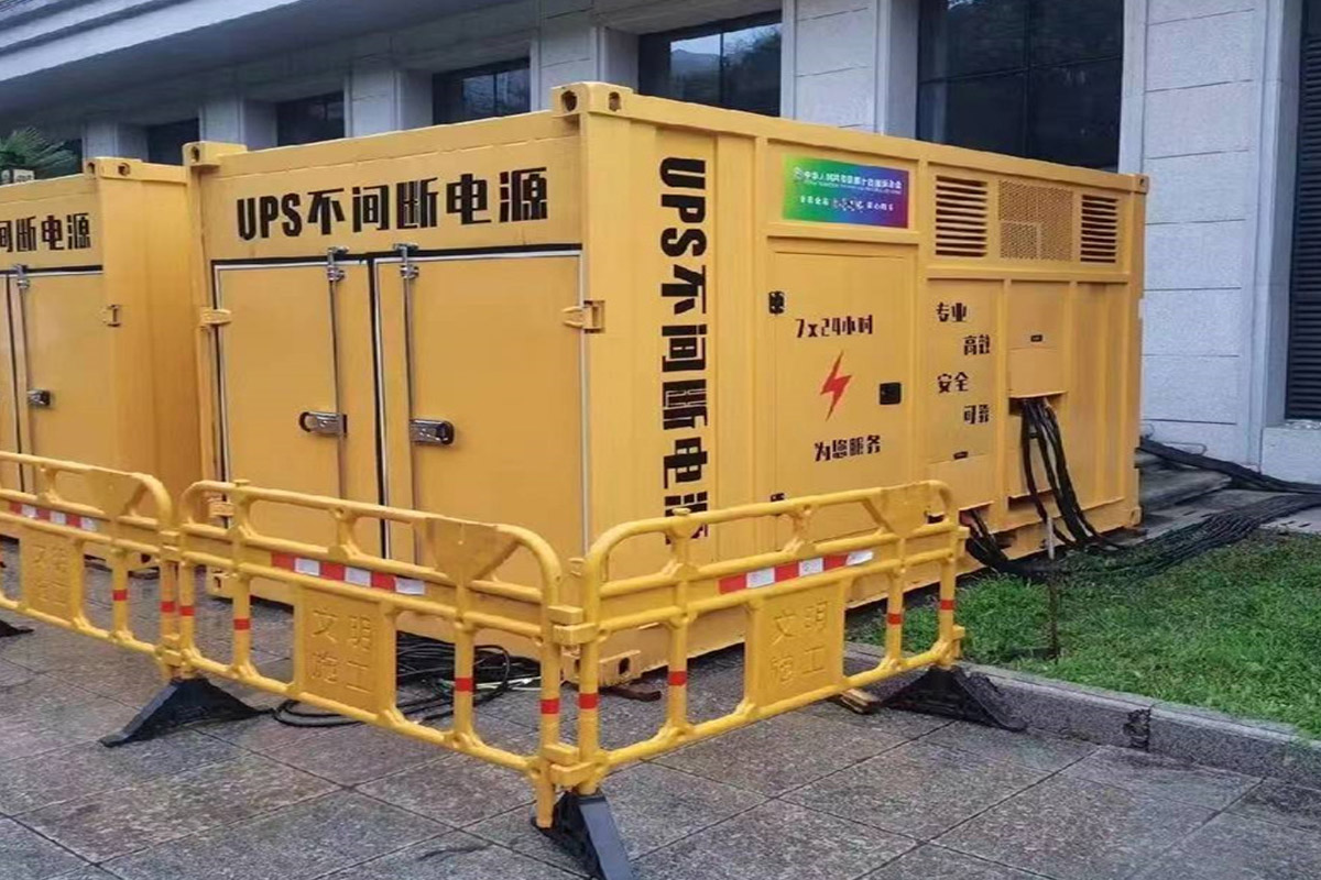 浩口原种场发电机租赁施工现场